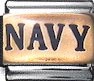 Navy - enamel 9mm Italian charm